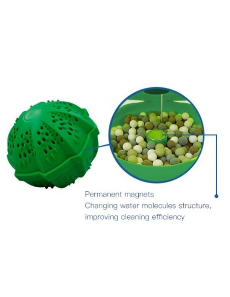 Bolas sólidas ecológicas para lavar la ropa, bolas de lavado de energía de  limpieza anti-bobinado/bolas de lavandería para lavadora - Color aleatorio
